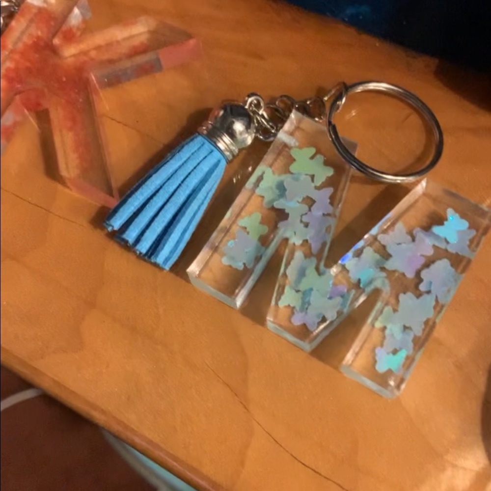 Letter keychains